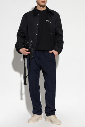 Iceberg T-shirt With Logo Applique, Mens, Black