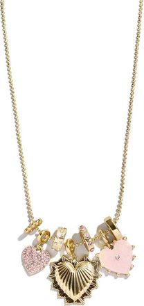 BaubleBar Juno Cluster Charm Necklace in Clear/Gold at Nordstrom