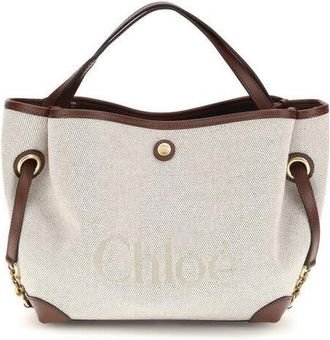Chlo&eacute; Clover Shoulder Bag Beige