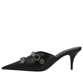 Balenciaga (WMNS) Balenciaga Cagole 80mm mules Black 714253WAD4E1081