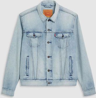 Levi's Mens Light Wash Trucker Denim Jacket with Chest Pocket - Blue - Size: 42/Regular