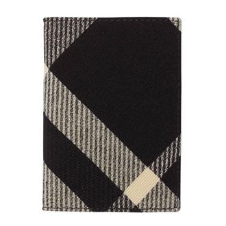 Burberry Check-Print Cotton Blend Folding Card Case