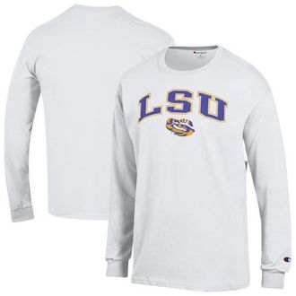 Champion Mens Champion White LSU Tigers Arch Over Logo Long Sleeve T-Shirt at Nordstrom, Size Xx-Large