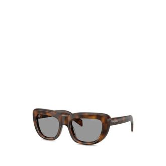Prada Sunglasses, female, Brown, Size: 53 MM Rectangular Sunglasses