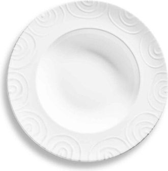Gmundner Keramik Gmundner Keramik - Gmundner Cer&aacute;mica Plato Pasta Blanco Flameado Gourmet 29 Cm