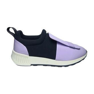Sergio Rossi Schoenen, Dames, Paars, 37 EU, Leer, sneaker Pelle