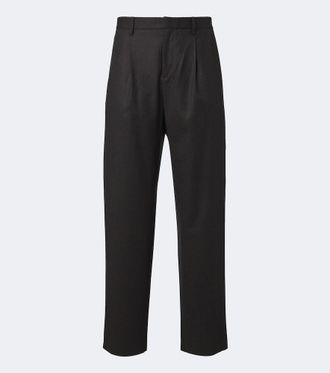 Agnona Wool pleated straight pants
