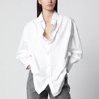 Maison Margiela White folded-collar shirt