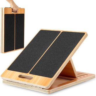 OEM Tabla De Madera Inclinada Extragrande Para Estiramientos Y Entrenamiento De Flexibilidad, 5 &Aacute;ngulos Ajustables, Capacidad De 158,8 Kg
