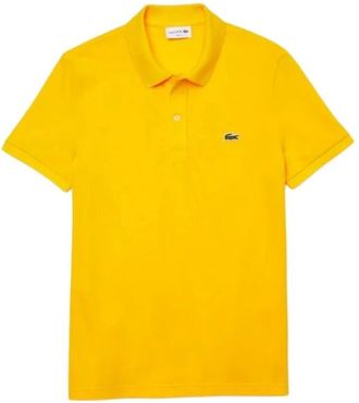 Lacoste Tops, Heren, Geel, S, Katoen, L.12.12 Polo