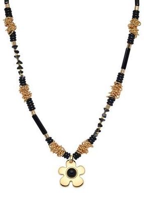 Eye Candy Los Angeles Rebecca Flower Pendant Necklace in Gold at Nordstrom Rack