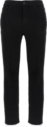 L'agence Sada High Waist Crop Jeans - Dames - Slim Fit Jeans - Zwart - W30 - Katoen - Jeans