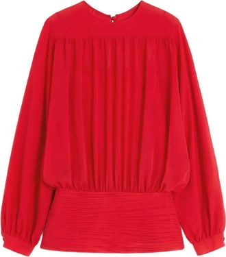 Valentino Garavani Blusa in georgette - Rosso