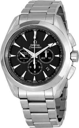 Omega Pre-owned Omega Seamaster Aqua Terra Chronograph Grey Dial Mens Watch 231.10.44.50.06.001