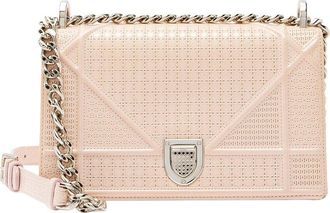 Dior Pink Micro Cannage Patent Diorama Small Shoulder Bag (Authentic Pre- Loved)