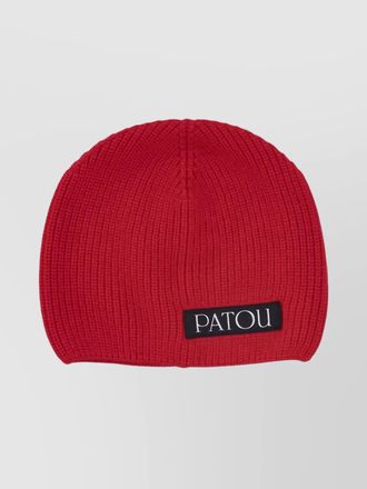 Patou ribbed cashmere beanie