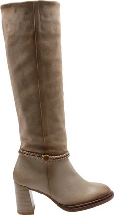 Hispanitas Guardala Heeled Boots - Dames - Laarzen met Hak - Beige - 37 EU - Schoenen