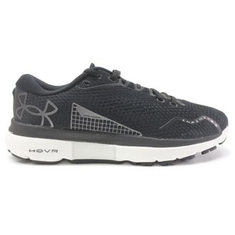 Under Armour HOVR Infinite 5 Textile Synthetic Womens Low Top Trainers - Black White - Size:UK 5.5