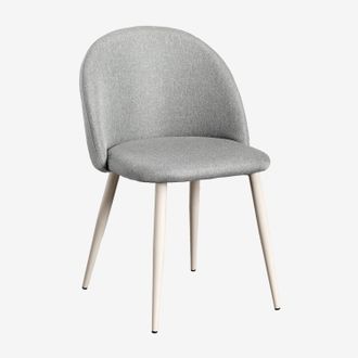 Sklum Pack De 2 Sillas De Comedor Tapizadas Y En Acero Kana Sklum
