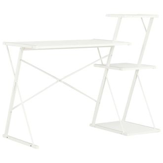vidaXL Escritorio Con Estanter&iacute;a Blanco 116x50x93 Cm Vidaxl