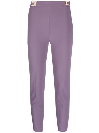 Elisabetta Franchi high-waist skinny trousers - Purple