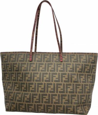 Fendi Brown Pvc Tote Bag (Pre-Owned)