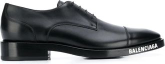 Balenciaga Derby schoenen met logoprint - Zwart