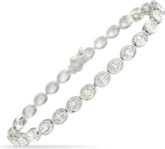 Luxury Bazaar 18K White Gold 7.25ct Diamond Bracelet ALB-18558-2