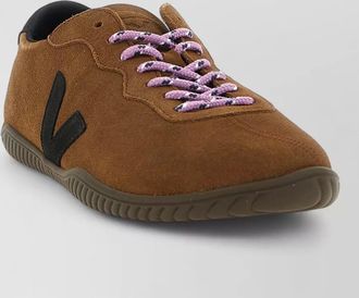 Veja jitsu lace up sneakers round toe suede