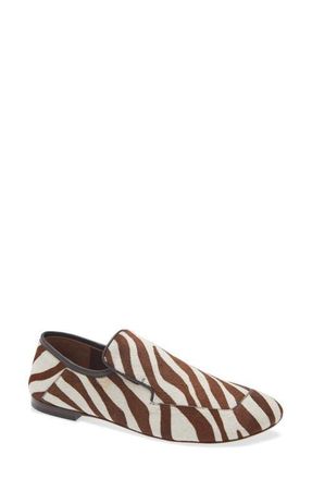 Wales Bonner Dakar Genuine Calf Hair Loafer in Ivory/Brown at Nordstrom, Size 8Us