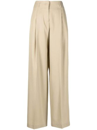 Golden Goose Golden Ws Pant Wide Leg Light Dry Wool Gabardine