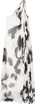 Pianoforte di Max Mara Floral-print Pleated Maxi Dress