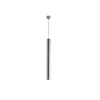 Luce-Ambiente-Design Fluke Cylindrical Suspension in Chrome Metal 60 cm