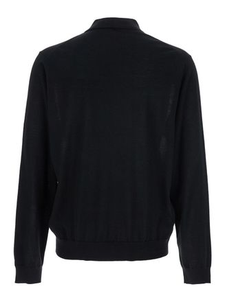 Sunflower Wool Polo - Black