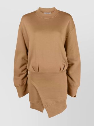 The Attico cotton dress with asymmetric hem