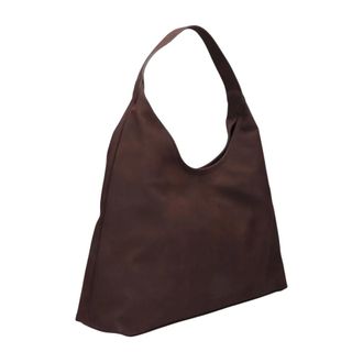 Hvisk Handtassen Lola Brush Structure - Dames - Tassen - Bruin - Maat: ONE Size Su&egrave;de