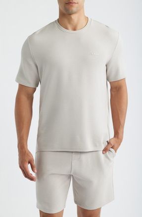 BOSS Rib Lounge T-Shirt in Open Grey at Nordstrom, Size Xx-Large