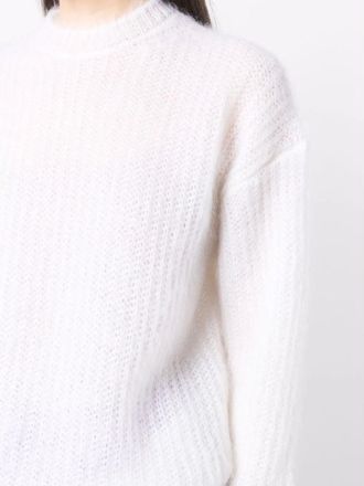 Ferragamo Textured Knit Sweater - White