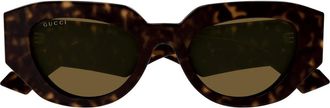 Gucci Sunglasses, unisex, Brown, Size: 51 MM Sunglasses