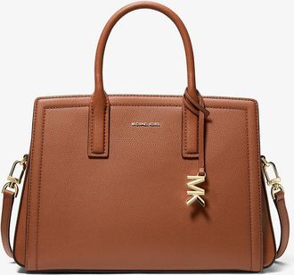 Michael Kors Laila Medium Leather Satchel