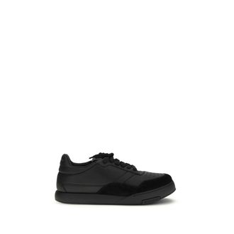 Givenchy Black Calf Leather Bos Taurus Low Top Mens Sneakers