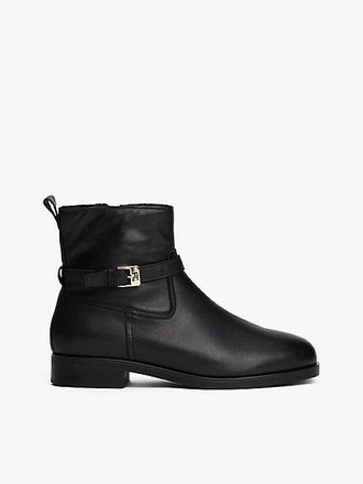 Tommy Hilfiger Leather Buckle Riding Boots