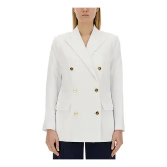 Michael Kors Blazers, female, White, Size: XS Crepe Blazer