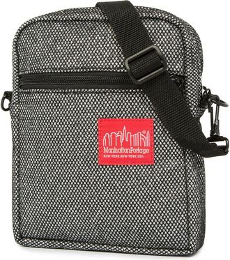 Manhattan Portage Midnight City Lights Crossbody Bag in Gun Metal at Nordstrom, Size Small
