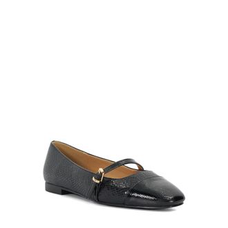 Dune London Womens Dune Hibiski Strap Ballet Pumps in Black