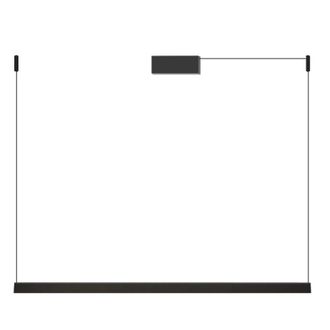 Rossini Illuminazione Daisho Pro - Sospensione Orizzontale Led 42w 3000k Cri90 156,5 X 4,2 X 160 Cm, Finitura Nera, Ip20, Design Minimale Antiriflesso Ugr19 - Rossini