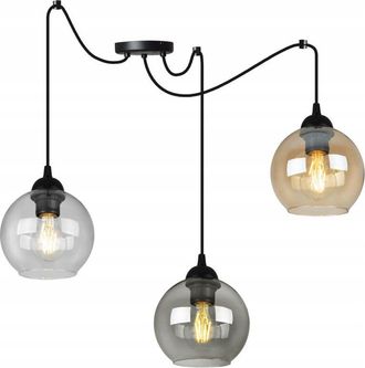 OEM Elegante L&aacute;mpara Colgante Ara&ntilde;a Con Pantalla De Cristal