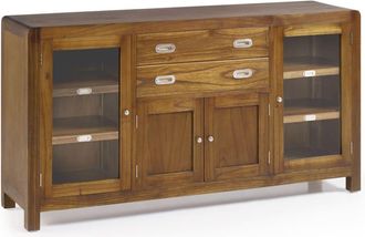 Moycor Bufet de madera de mindi marr&oacute;n anch. 150 cm