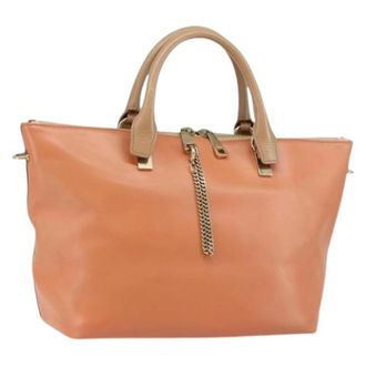 Chlo&eacute; Pre-owned Hand Bag - Dames - Vintage Handtas - Oranje - ONE Size - Leer - Vintage