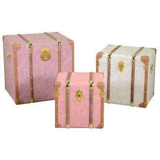 Vacchetti Vacchetti - Ba&uacute;l De Ecopiel 1-3 Cuadro 50x40x50 Cm